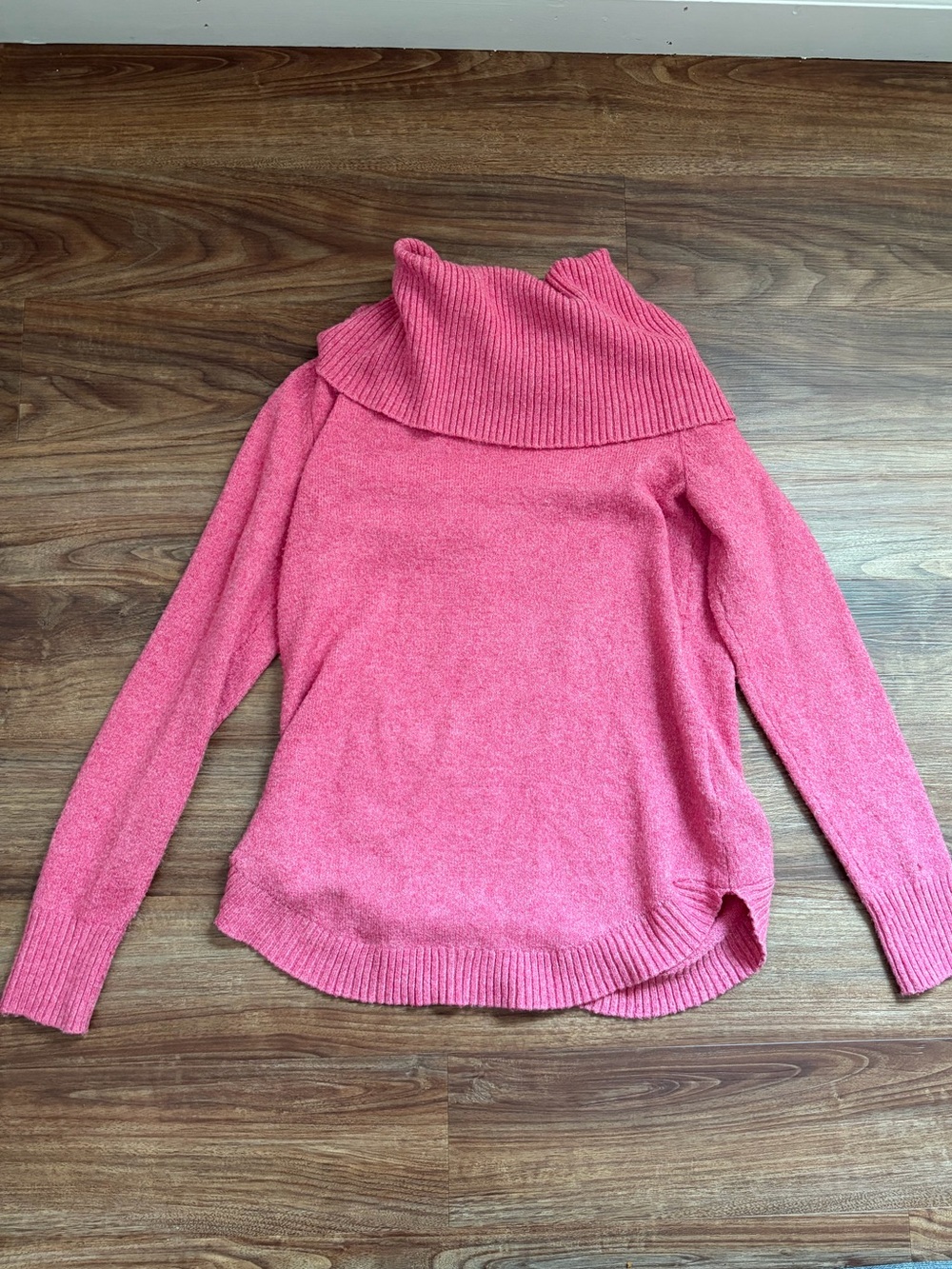 Cozy Pink Cowl Neck Women’s Sweater